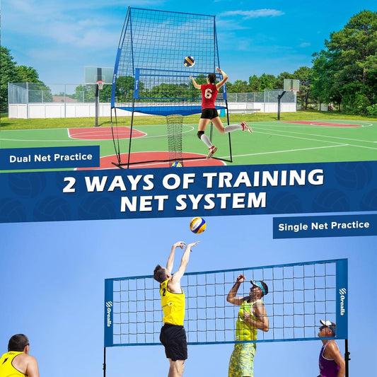 Orealla Volleyball Practice Net - Blue - Orealla